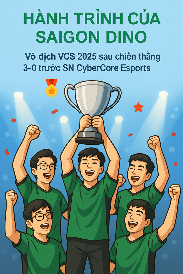 Tổng kết VCS 2025: Saigon Dino tràn đầy kỳ vọng tiến lên LCP- Ảnh 3.