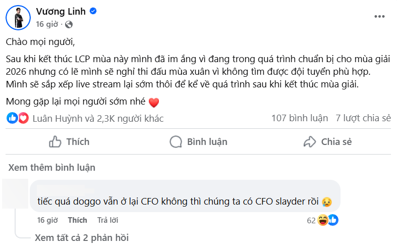 Cựu siêu sao VCS rơi vào cảnh thất nghiệp còn bị khán giả nhà Cựu siêu sao VCS rơi vào cảnh thất nghiệp còn bị khán giả nhà