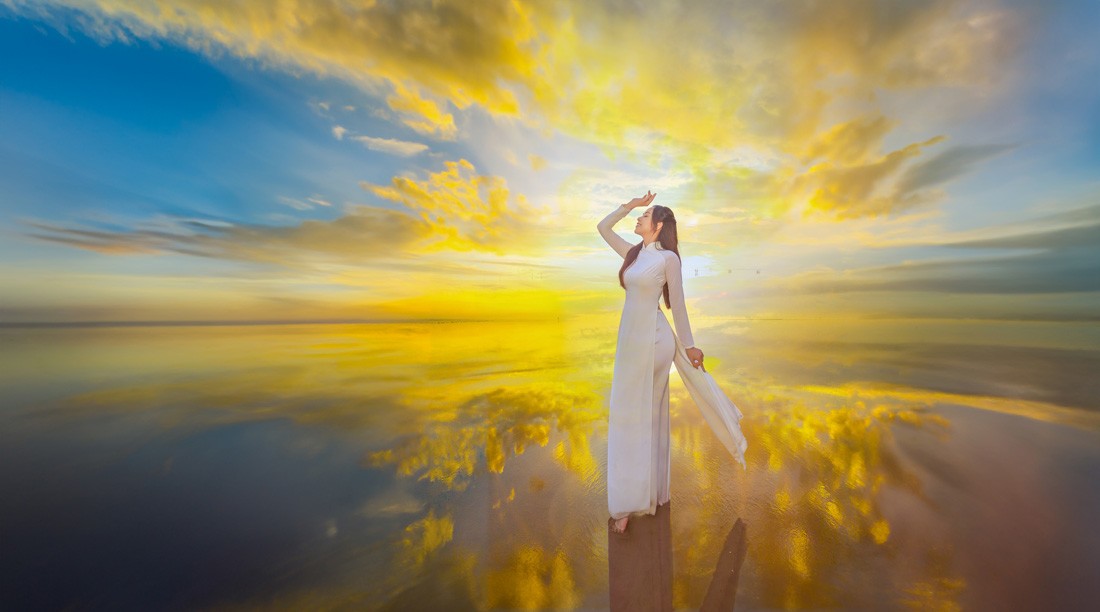 Biển vô cực đẹp như mơ ở Hưng Yên: Thiên đường sống ảo khiến giới trẻ mê mẩn - 4