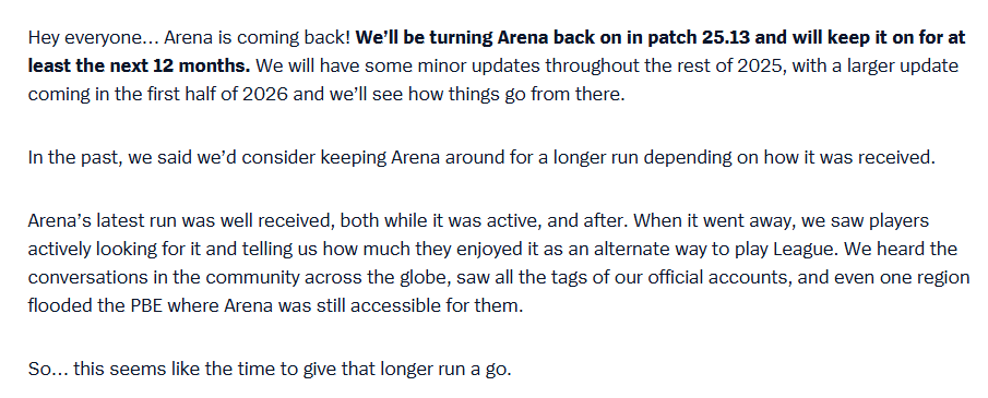 Bất ngờ với việc Võ Đài sẽ quay lại trong 25.13 và tồn tại trong game …. gần cả năm vw5vbds1 screenshot 1