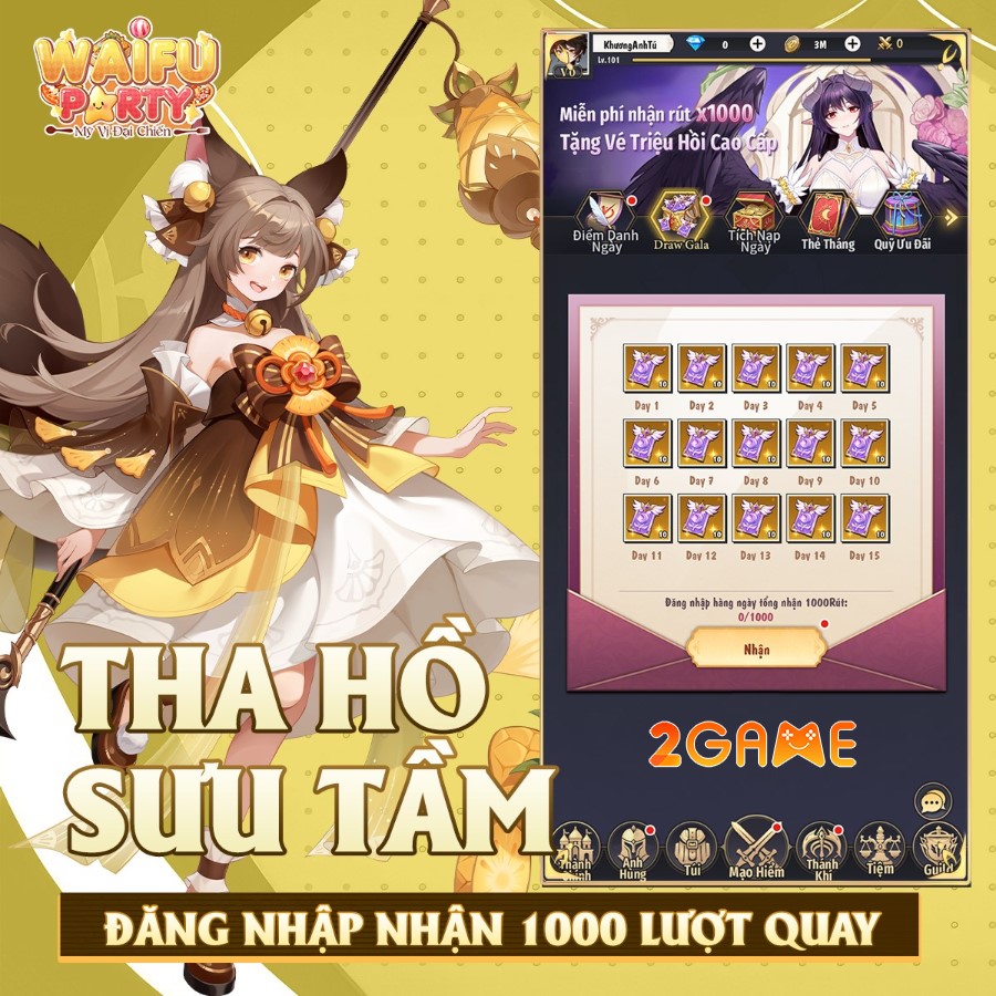 Waifu Party: Mỹ Vị Đại Chiến – Game thẻ tướng siêu xịn chính thức về Việt Nam waifu part my vi dai chien 2