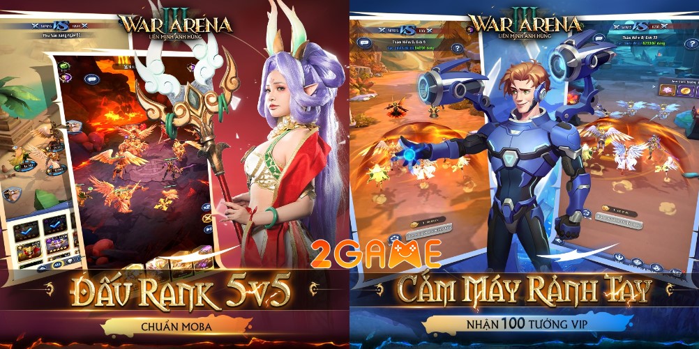 War 3 Arena – Game thẻ tướng cực hot với dàn nhân vật quen thuộc war 3 arena 2 1