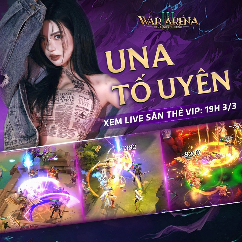 War 3 Arena - Game thẻ tướng chiến thuật mới sắp ra mắt tại Việt Nam war 3 arena 2