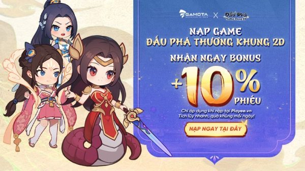 Ưu đãi 10% nạp game Đấu Phá Thương Khung khi thanh toán qua Playee 32 Ưu đãi 10% nạp game Đấu Phá Thương Khung khi thanh toán qua Playee wjia9dkjpeg