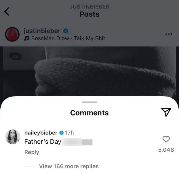 Justin Bieber trong Ngày của Cha đầu tiên: