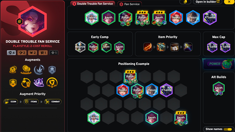 Top đội hình DTCL 15.4 meta TFT mới nhất xayah rakan 1