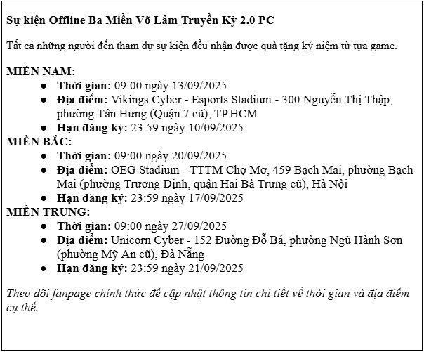 Võ Lâm Truyền Kỳ 2.0 PC chính thức ra mắt: Sống lại thanh xuân, giữ trọn tinh thần Võ Lâm