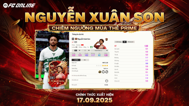 "Cực hot" tháng 9: Siêu phẩm Xuân Son lần đầu tiên xuất hiện trong FC Online, toàn server được nhận miễn phí xuanson 2 17580851234112088828987