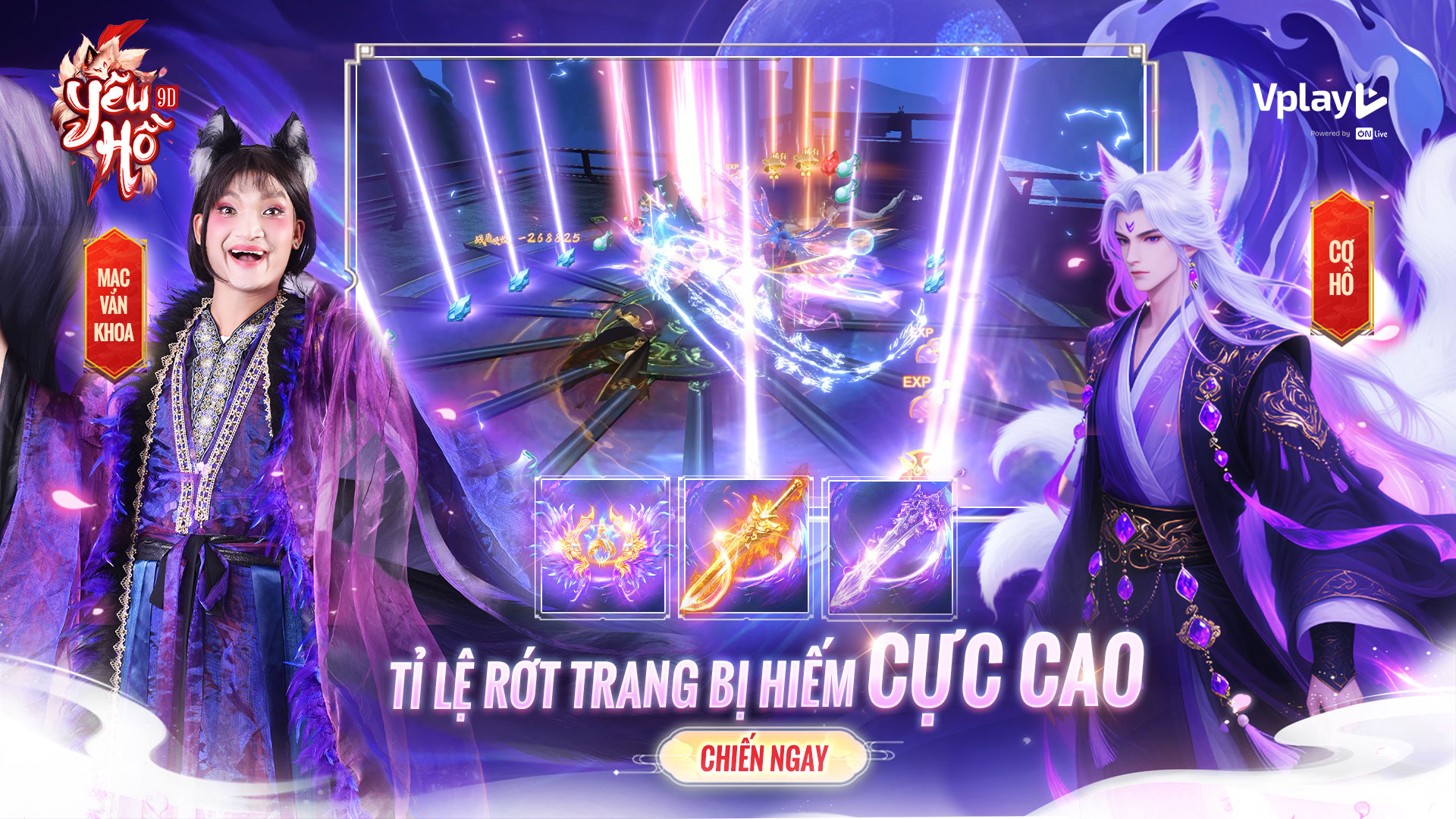 Loạn chiến Tiên Yêu với tính năng PK không giới hạn trong Yêu Hồ 9D yeuho9d loanchien 8