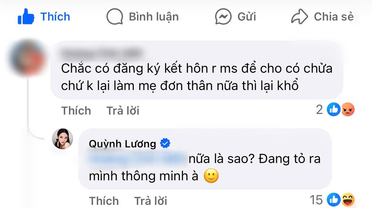 Quỳnh Lương đáp trả netizen kém duyên đá xéo chuyện mang thai lần 2- Ảnh 2.