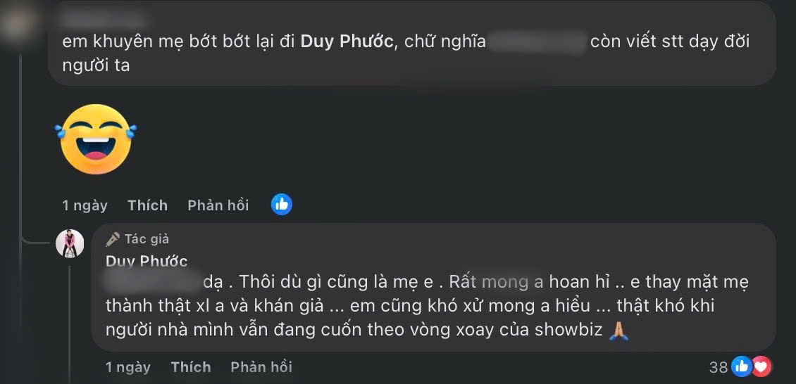 Con trai NS Lê Giang lên tiếng khi netizen yêu cầu can ngăn mẹ vụ drama chê phim Trấn Thành- Ảnh 2. Con trai NS Lê Giang lên tiếng khi netizen yêu cầu can ngăn mẹ vụ drama chê phim Trấn Thành- Ảnh 2.