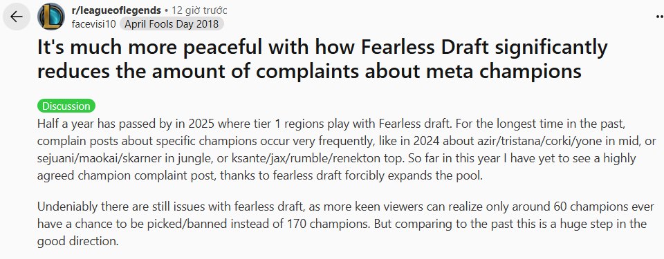 LMHT: Cộng đồng phấn khởi khi Fearless Draft đã dứt điểm hoàn toàn “spam meta” z8kijvah screenshot 2