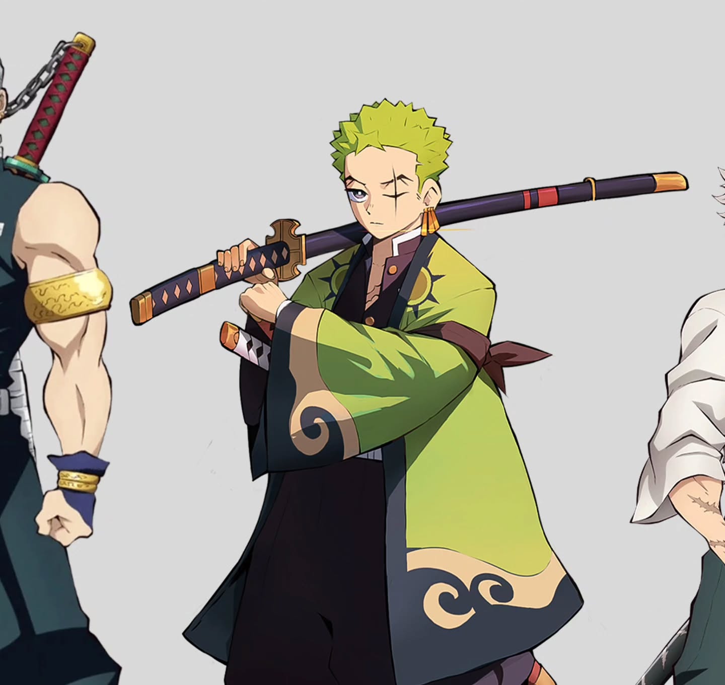 Thánh lạc Zoro đi nhầm sang vũ trụ Kimetsu no Yaiba, hóa thân thành Trụ cột thứ 10- Ảnh 6.