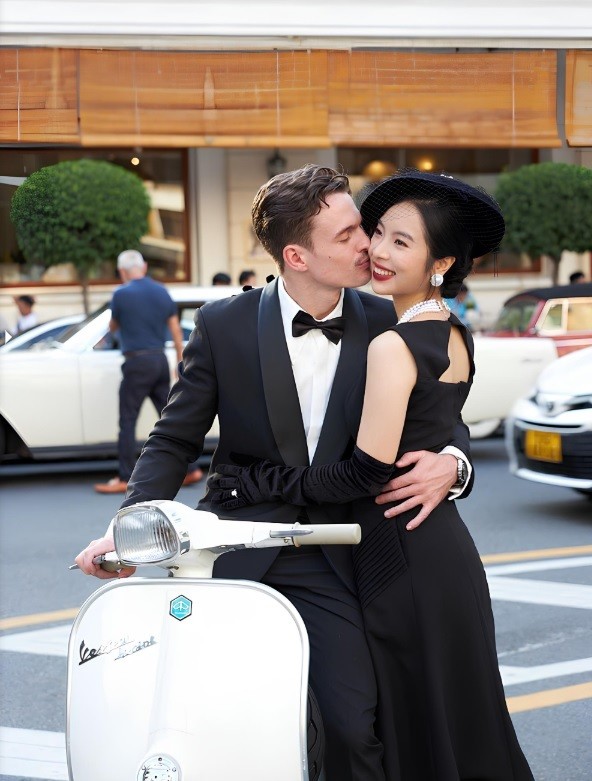 1766792852-z5-c8270b2da-1649-6407-1257-width592height781 Vợ chồng Mai Anh và Blaze chụp ảnh cưới, năm 2024. Ảnh nhân vật cung cấp