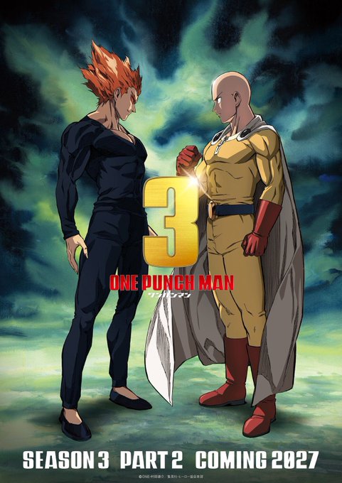 One Punch Man mùa 3 phần 2 chốt lịch ra mắt 2027: J.C.Staff tiếp tục sản xuất, fan lo sợ thảm họa lặp lại- Ảnh 1. One Punch Man mùa 3 phần 2 chốt lịch ra mắt 2027: J.C.Staff tiếp tục sản xuất, fan lo sợ thảm họa lặp lại- Ảnh 1.