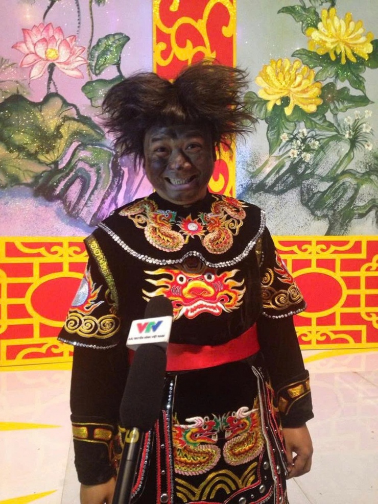 NSƯT Tiến Minh khi vào vai Thiên Lôi. Ảnh: VTV