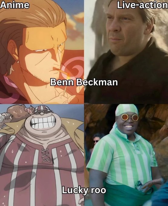 Fan dậy sóng vì tạo hình Benn Beckman và Lucky Roux trong One Piece live-action quá