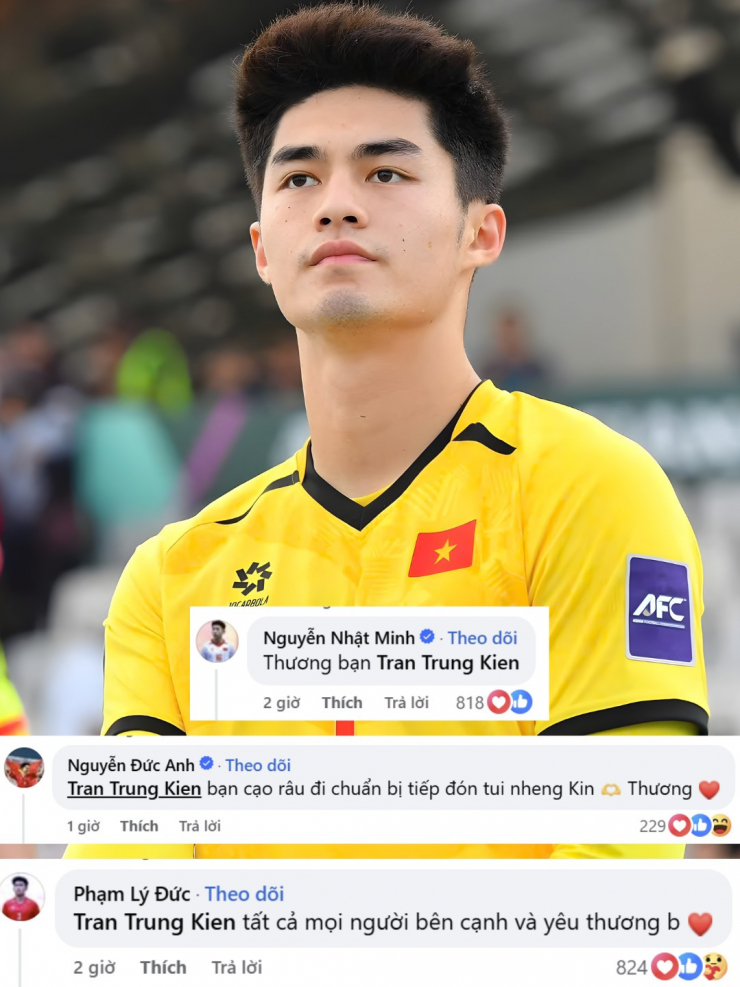 Dàn cầu thủ U23 Việt Nam để lại bình luận động viên