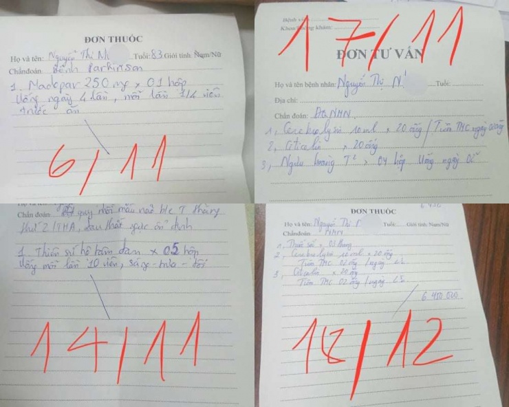 Gia đình chị Khánh cũng đang liên hệ với bệnh viện để xác minh một vài đơn thuốc ngoài bảo hiểm giúp việc gửi cho gia đình thanh toán xem đúng hay không. Ảnh: NVCC