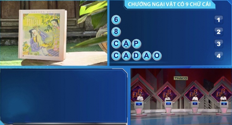 Nam sinh trường THPT Đan Phượng giải đáp chính xác ẩn số chướng ngại vật.