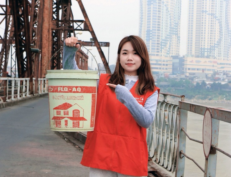 Tình nguyện viên Lê Diệu Mẫn. Ảnh: NVCC