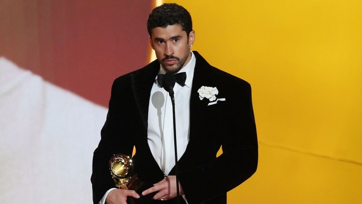 Chiến thắng Grammy của Bad Bunny được xem là một cột mốc lịch sử, đánh dấu bước chuyển trong cách ngành công nghiệp âm nhạc Mỹ ghi nhận giá trị của âm nhạc Latin. Ảnh: Getty.
