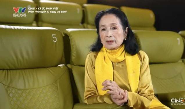 Nghệ sĩ Nhân dân Trà Giang trong một chương trình truyền hình gần đây. (Ảnh: VTV)