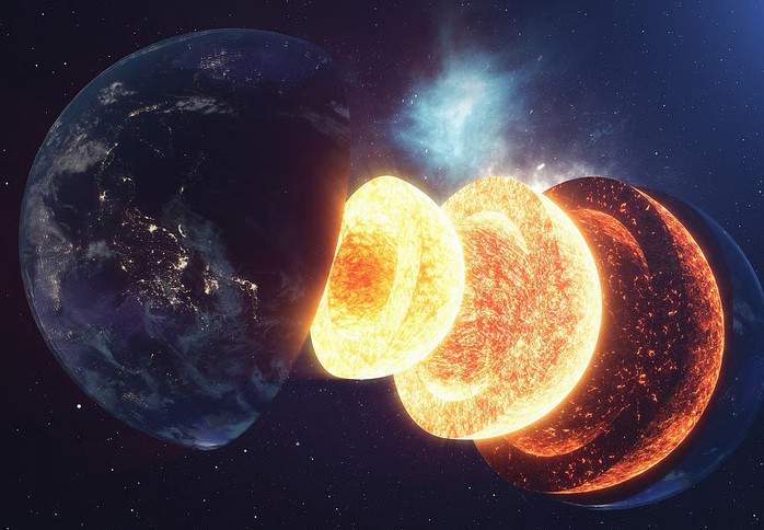 Lõi Trái Đất còn che giấu nhiều bí mật - Ảnh minh họa: DOWN TO EARTH