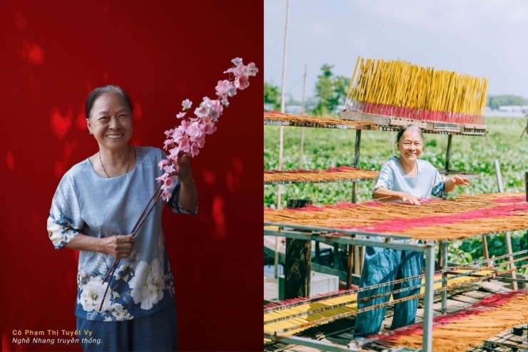 Các cô chú ở làng nghề hiền hậu, tận tụy với nghề và lúc nào cũng nở nụ cười trên môi.