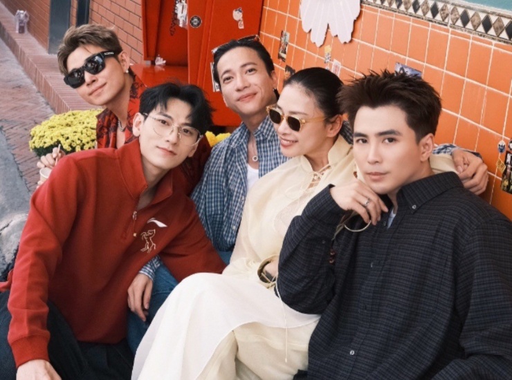 Diễn viên, người mẫu Ngô Thanh Vân hội ngộ nhóm 365.