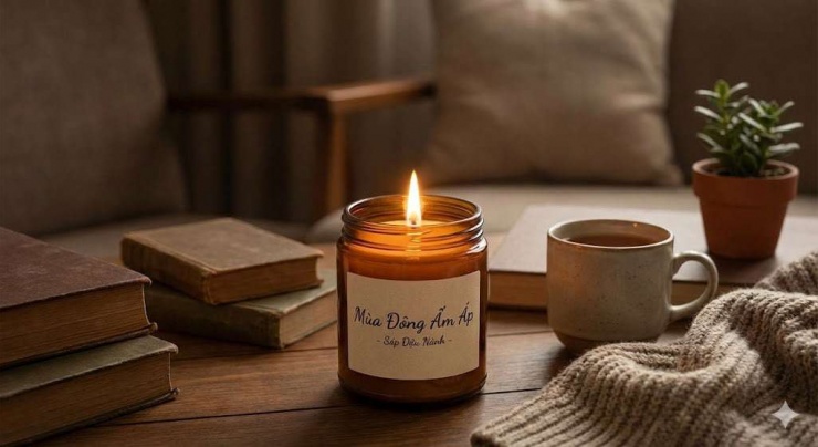 Chống nồm bằng nến thơm.