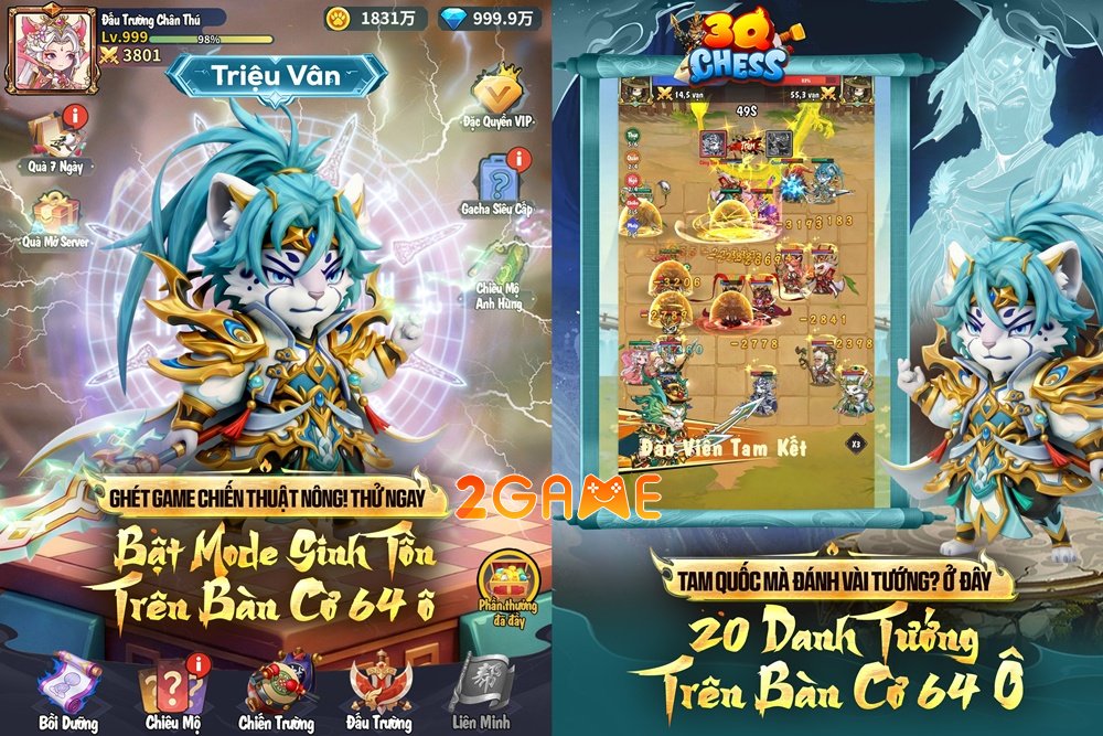 3Q Chess – Kỳ Thủ Tam Quốc: Game Auto Chess đột phá đầu tiên tại Việt Nam 3qchesskythutamquoc mobile 3