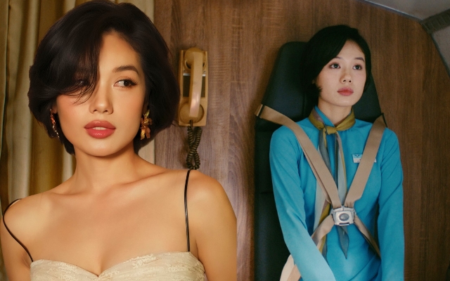 Cô tiếp viên hàng không trên