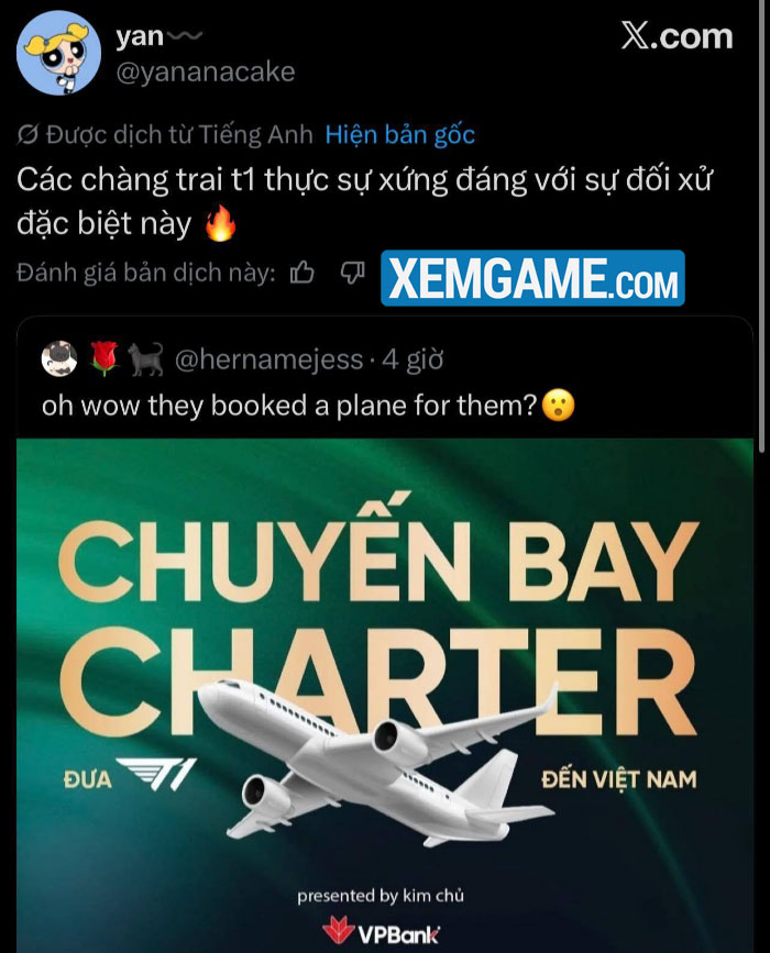 LMHT: Fan trên phạm vi thế giới trầm trồ khi T1 được book hẳn chuyên cơ để đến Việt Nam 598436888 4258559901131364 6134660340703938073 n