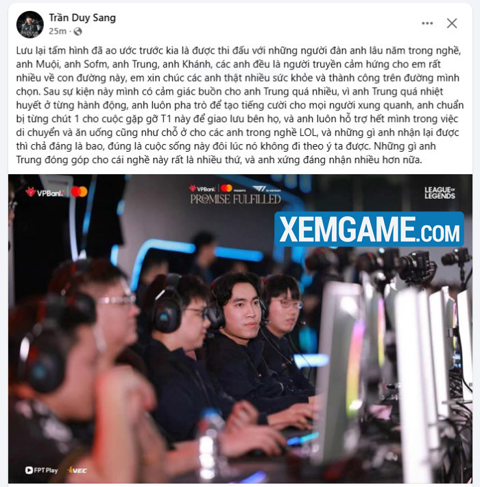 LMHT: Thầy Giáo Ba nghẹn ngào trên stream khi phát hiện bị “ăn cú lừa” áo đấu 601473544 122312289206224185 4410291853014416448 n