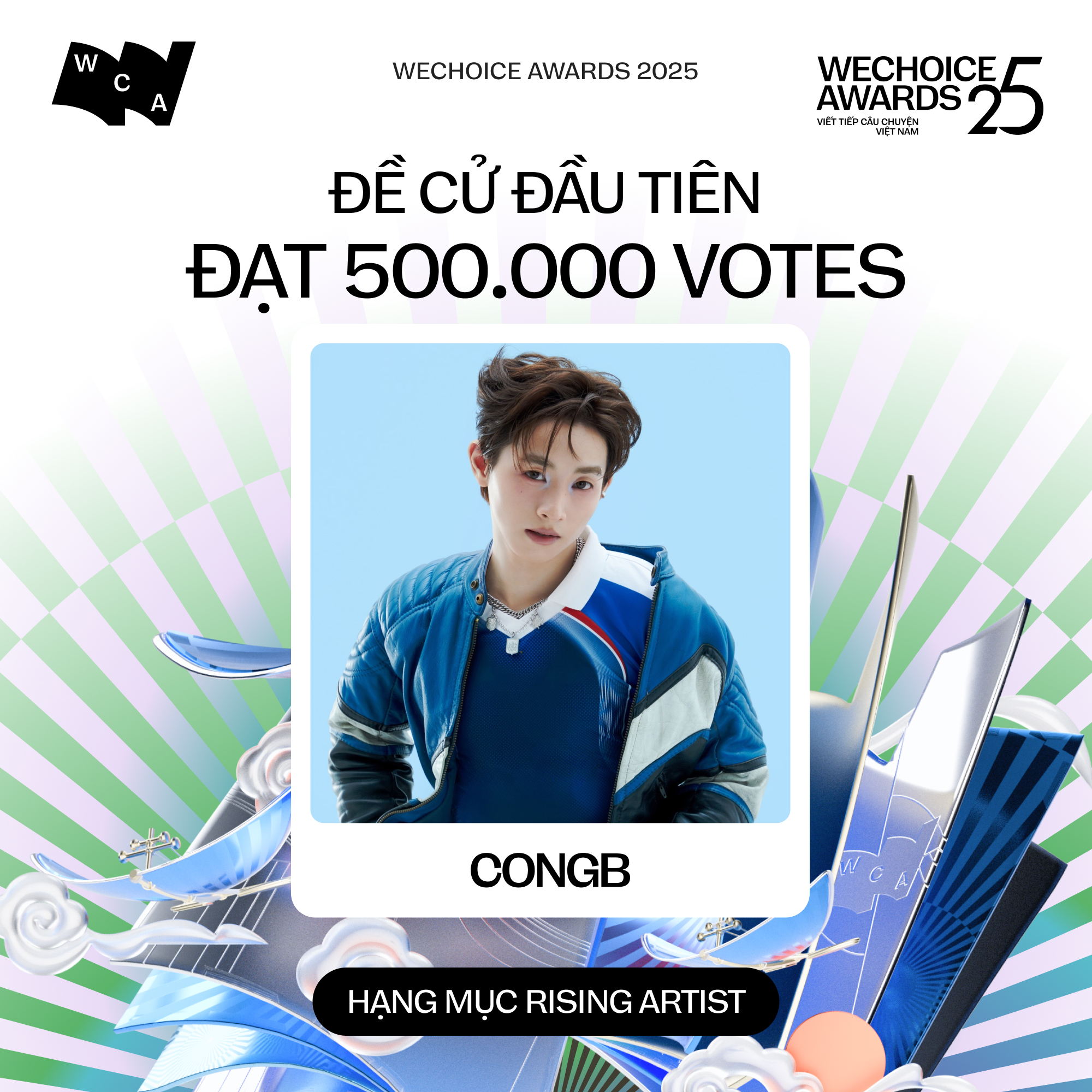 SOOBIN cán mốc nửa triệu vote tại WeChoice Awards, 2