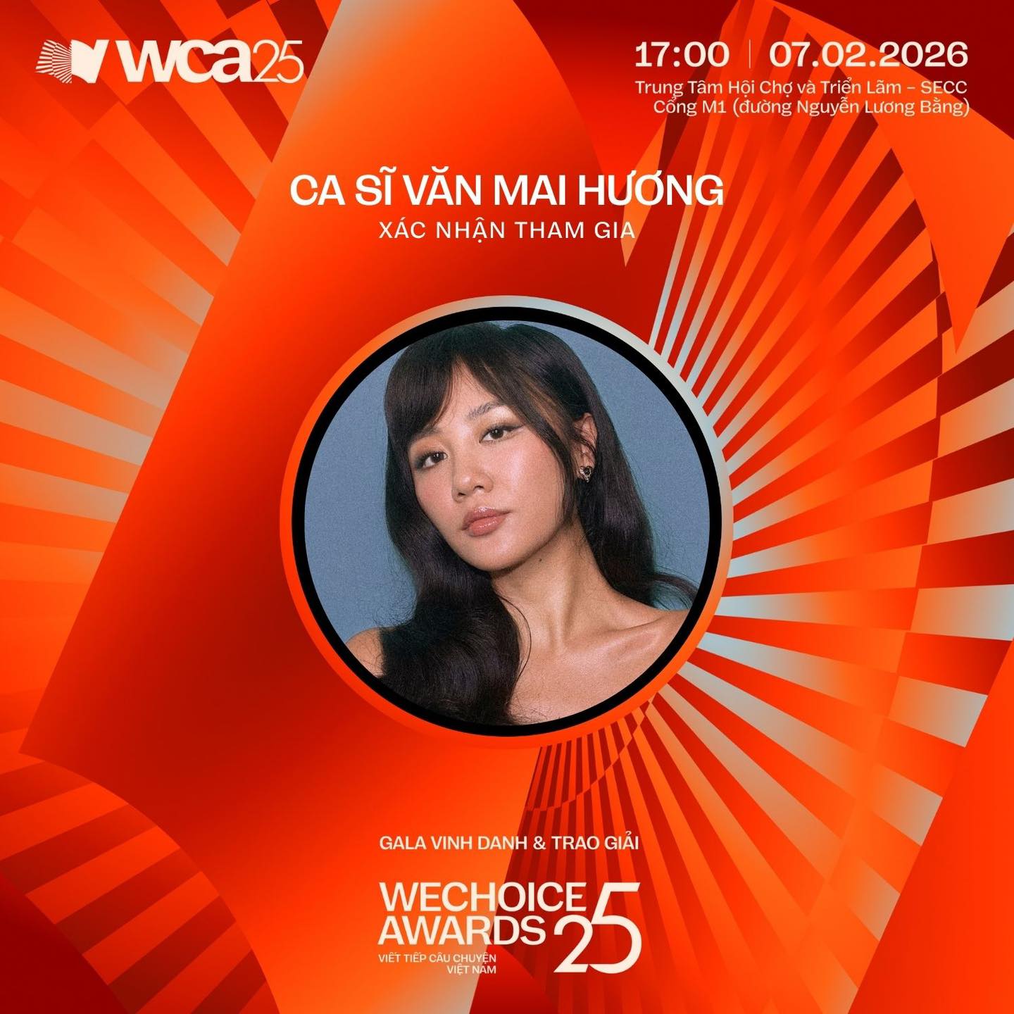Hòa Minzy, Văn Mai Hương cùng dàn Chị đẹp, tân binh xác nhận đổ bộ WeChoice Awards 2025: Thảm đỏ hứa hẹn