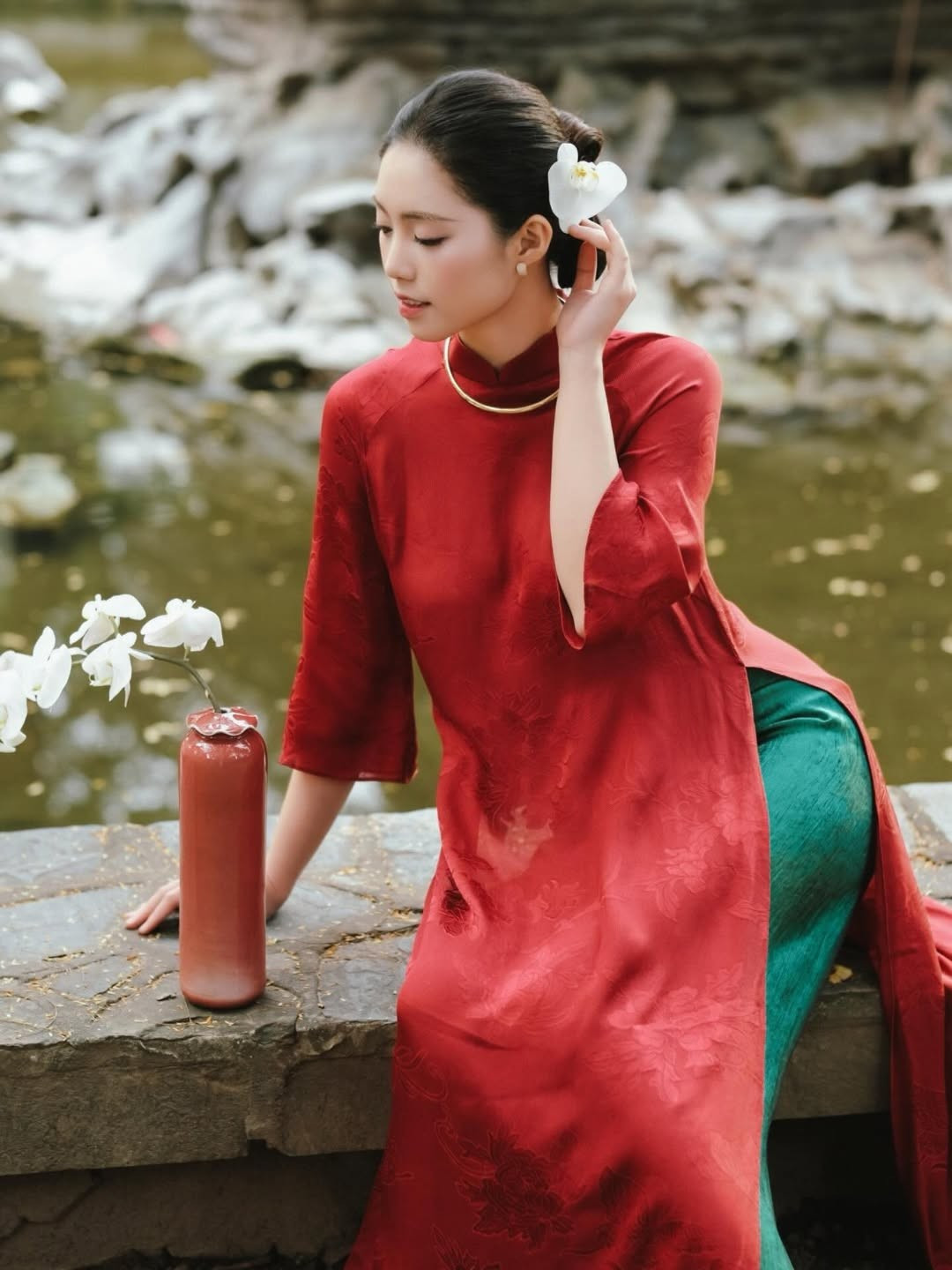 Dàn hoa, á hậu khoe dáng với áo dài Tết- Ảnh 13.