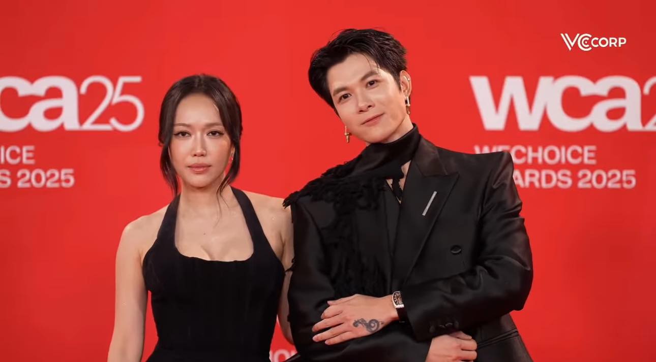 Loạt couple ở thảm đỏ WeChoice Awards: Diệu Nhi - Anh Tú dính như keo, 1 cặp đôi nghi sắp cưới tình tứ- Ảnh 1.
