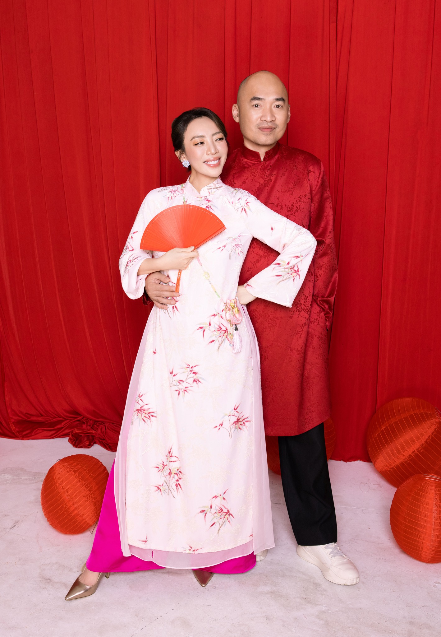 Thu Trang - Tiến Luật công khai cặp song sinh dịp năm mới?- Ảnh 4.