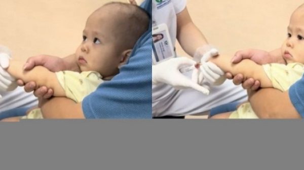 Clip em bé dũng cảm 'lườm' bác sỹ khi lấy máu khiến dân mạng cười bò adt1767842840 add a heading 2 38 anh cat 3 2 auto cropjpg