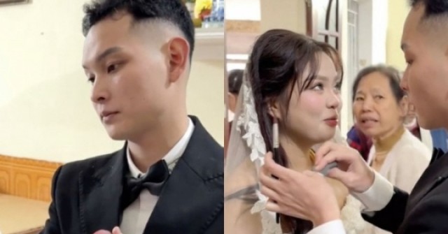 Cảnh chú rể tự tay trang điểm cho vợ trong ngày cưới khiến dân mạng 'tan chảy' adt1767930635 add a heading 43 anh cat 3 2 auto cropjpg 1