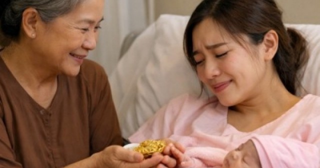 Ngày tôi sinh, chiếc túi vải mẹ chồng trao ngay ở bệnh viện khiến tôi bật khóc adt1768201340 t c3 b4i 20sinh 20con 2c 20chi e1 ba anh cat 3 2 auto cropjpg 1