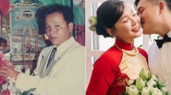 Cô dâu Tây Ninh có tên lạ mặc áo dài cưới của mẹ 23 năm trước, hai họ ngỡ ngàng adt1769303825 co dau tay ninh co ten la mac ao dai anh cat 3 2 auto cropjpg