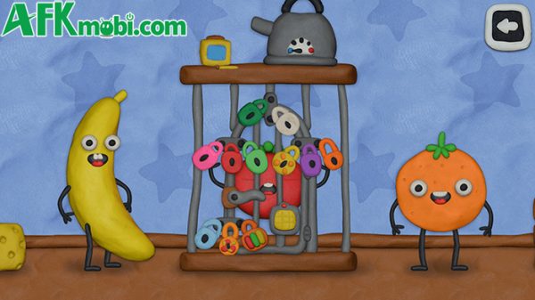 Tìm cách giải thoát cho những trái cây, rau củ bị nhốt với game giải đố 12 Locks Crazy Fruits afkmobi 12lockscrazyfruits 1jpg