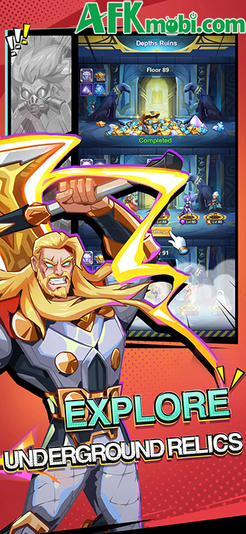 Dẫn dắt các siêu anh hùng chiến đấu cứu lấy nhân loại trong AFK Multiverse: Idle Legends 4