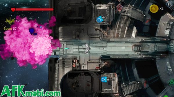 Điều khiển phi thuyền vũ trụ chiến đấu trong game hành động Astro Busters afkmobi astrobusters 1jpg
