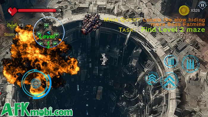 Điều khiển phi thuyền vũ trụ chiến đấu trong game hành động Astro Busters 1