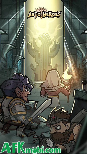 Dẫn dắt các anh hùng chống lại thế lực ác ma trong game Auto Heroes Strategy 0