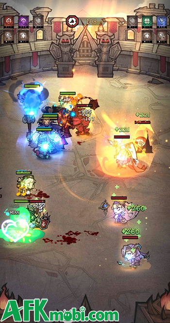 Dẫn dắt các anh hùng chống lại thế lực ác ma trong game Auto Heroes Strategy 1